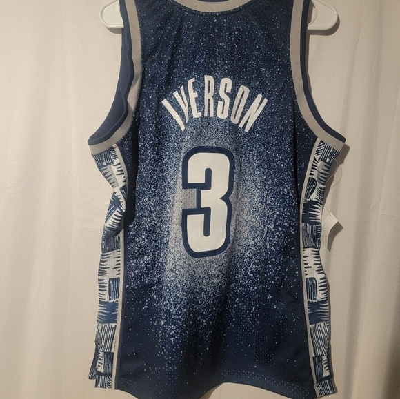 Mitchell & Ness 1995-96 Georgetown Hoyas Allen Iverson Swingman Jersey Men Large - Picture 5 of 6